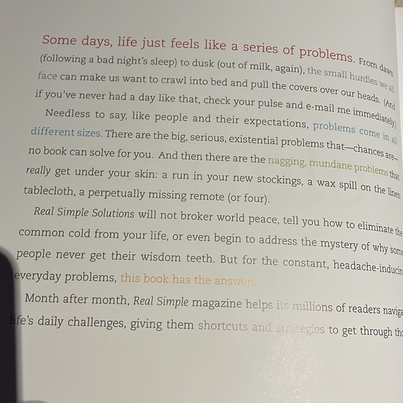 Real Simple Solutions Book - Picture 3 of 16